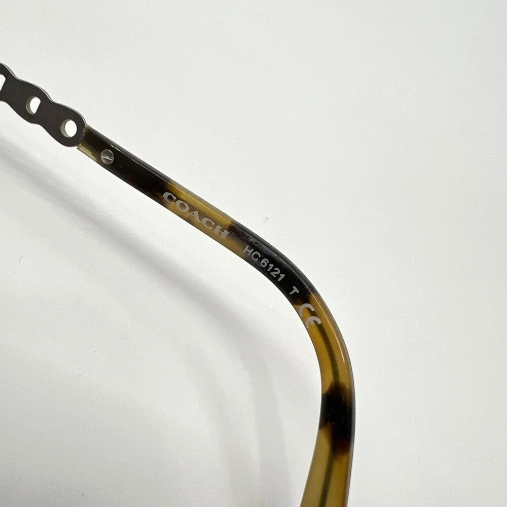 Coach Eyeglasses Womens Grey Green Tortoise HC6121 55-17-140 55mm